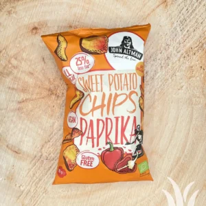 Chips zoete aardappel paprika
