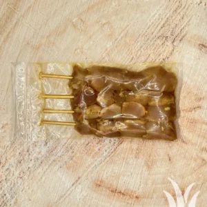 Kipsatéstokje gekruid