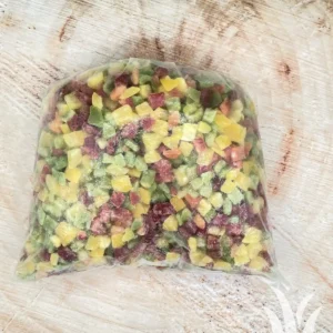 Diepvriesgroente paprikablokjes mix 3 kleur