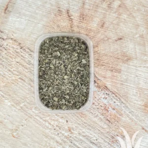 Basilicumblad gebroken